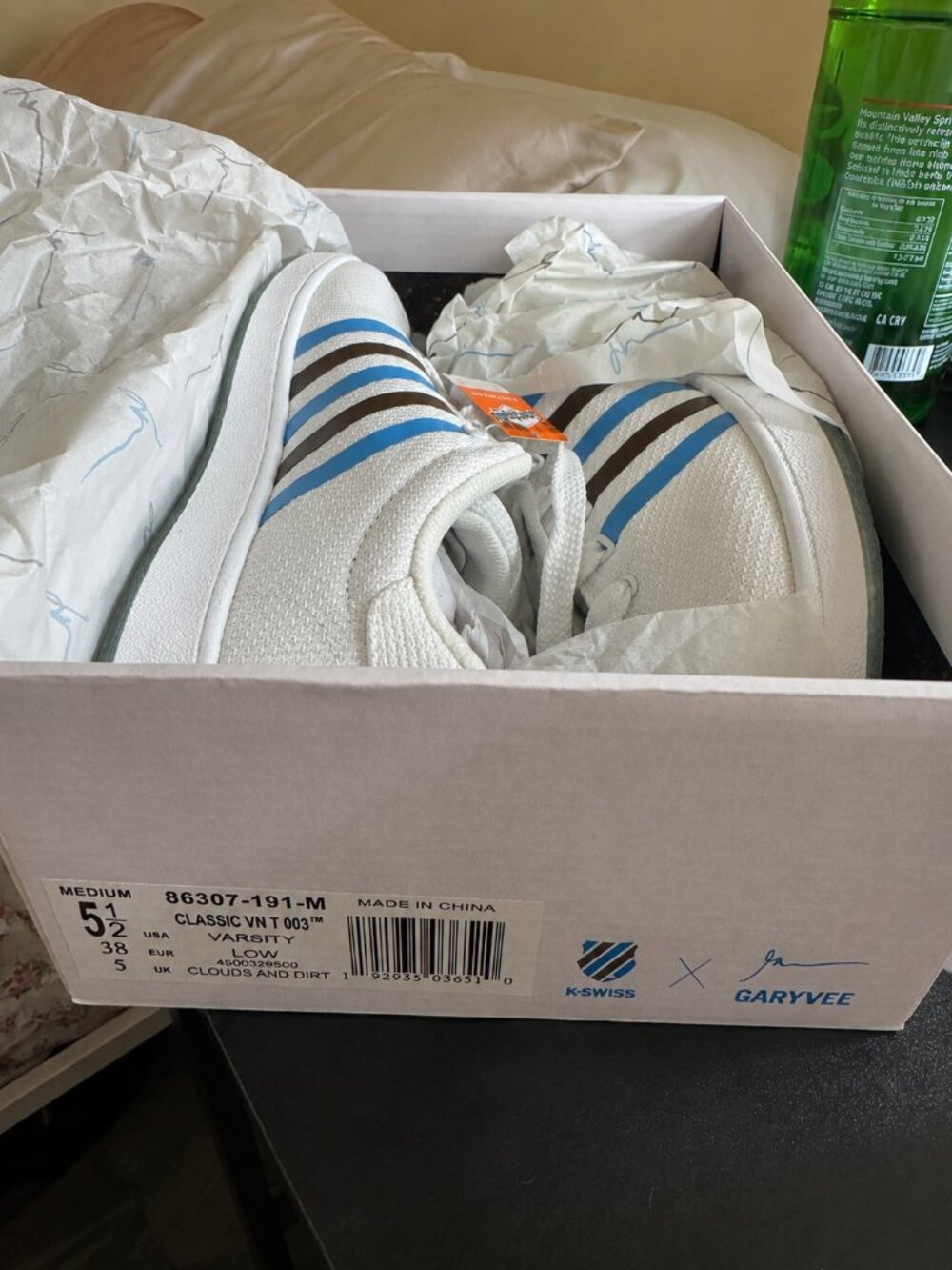 RARE K-Swiss x GaryVee Clouds & Dirt Classic VN Sneakers Men’s 5.5 / Women’s 7